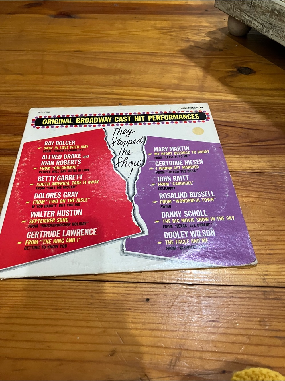 They Stopped the Show - Original Broadway Cast Compilation Vinyl